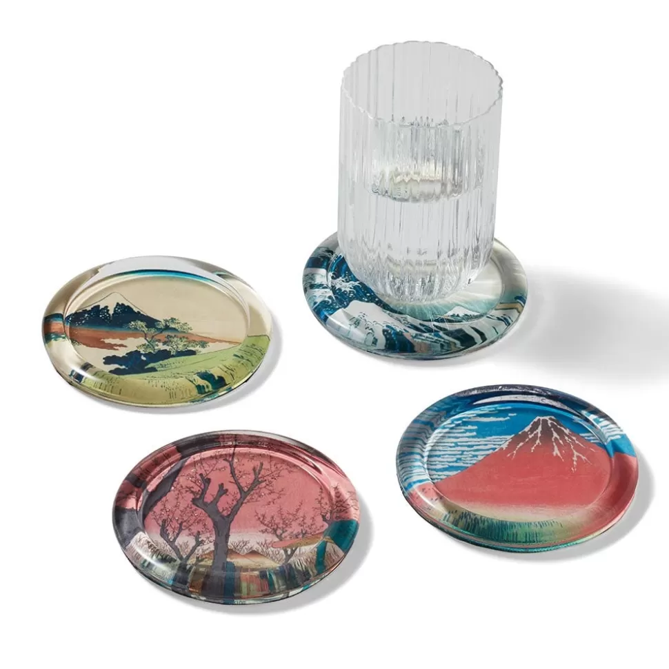 Tableware*The Met Store Hokusai Prints Glass Coasters