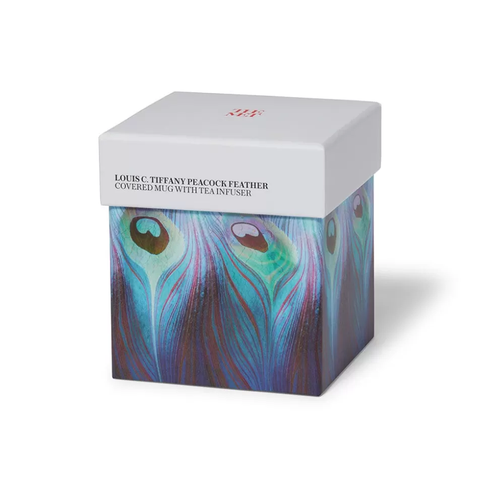 Tableware*The Met Store Louis C. Tiffany Peacock Feather Covered Mug with Tea Infuser