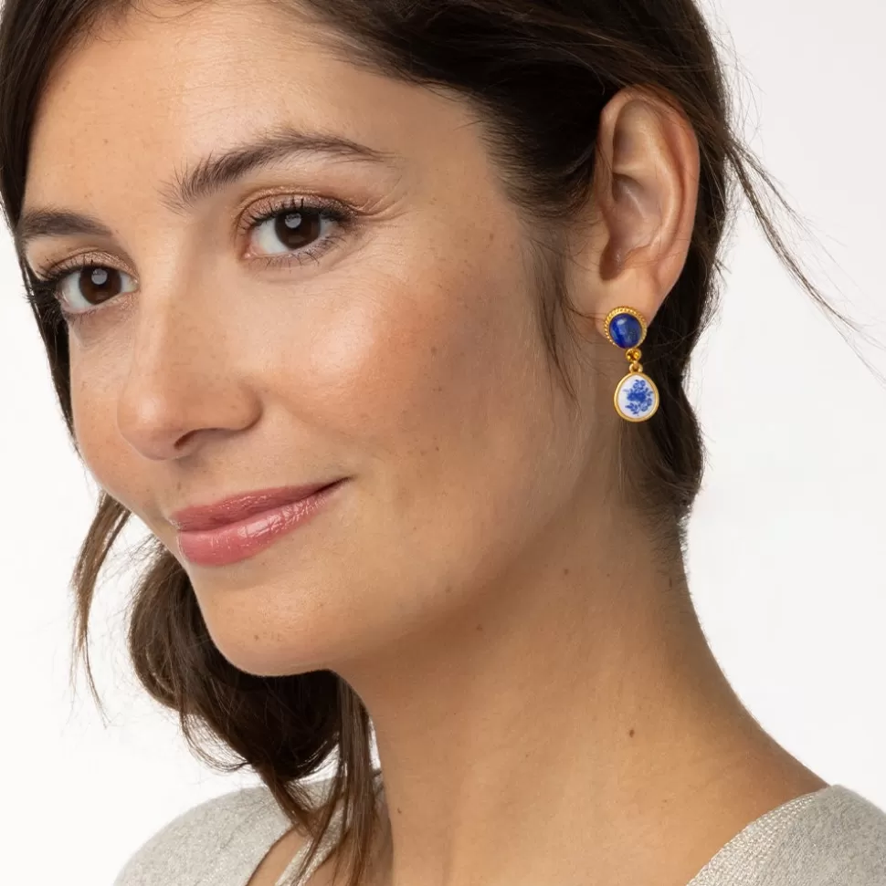 Earrings*The Met Store Qing Bottle Floral Drop Earrings