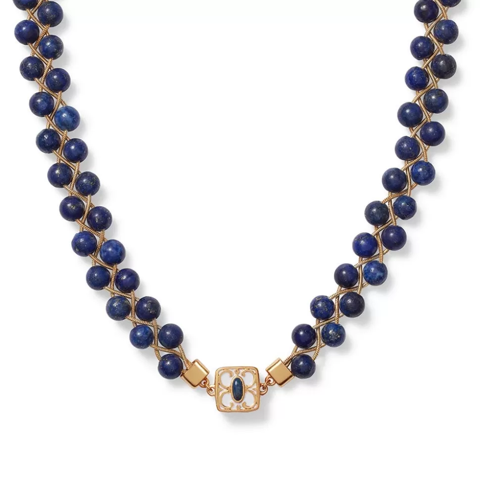 Jewelry Sets*The Met Store Spanish Baldric Lapis Braided Necklace and Elongated Drop Earrings Set