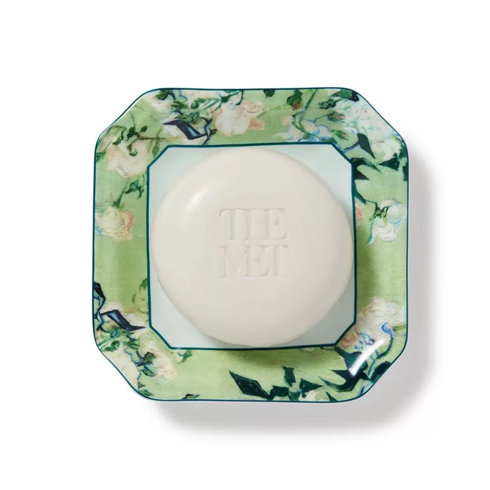 Decorative Accents*The Met Store Van Gogh Roses Scented Soap and Porcelain Dish Gift Set